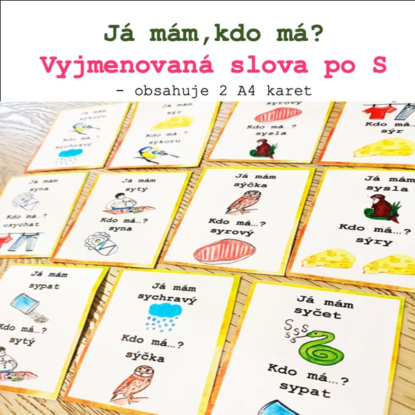 Já mám, kdo má? Vyjmenovaná slova po S 1