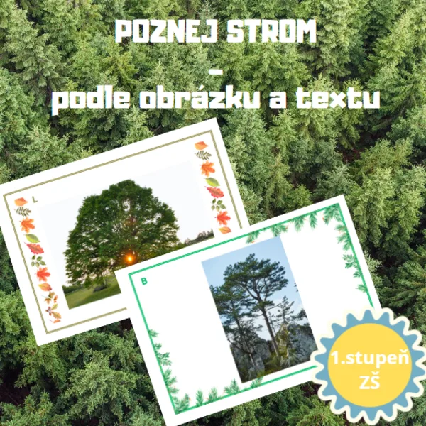 Poznej STROMY - podle obrázků, podle textu 1