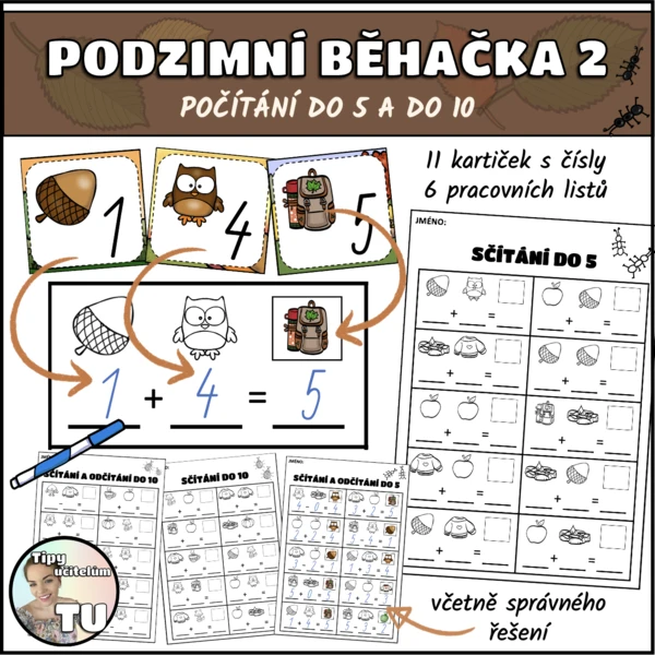 Podzimní běhačka 2 - počítání do 5 a do 10 1