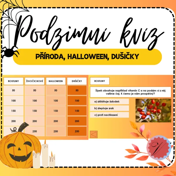 Podzimní interaktivní kvíz 1