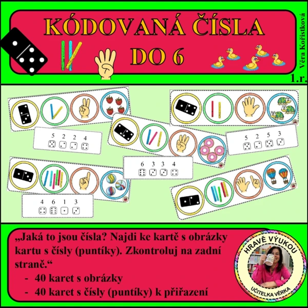 KÓDOVANÁ ČÍSLA DO 6 1