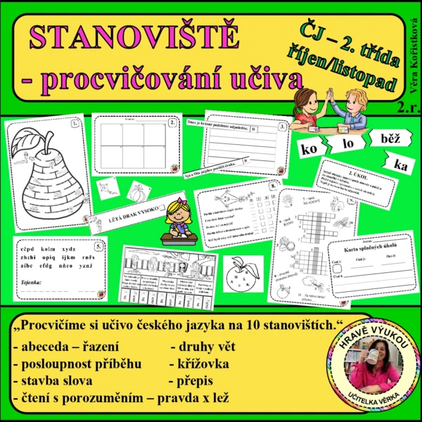 STANOVIŠTĚ – procvičování učiva ČJ – 2. TŘÍDA – říjen/listopad 1