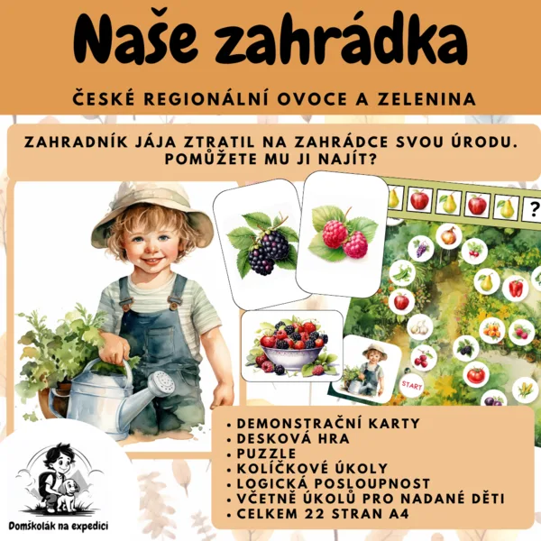 Naše zahrádka - české regionální ovoce a zelenina 1