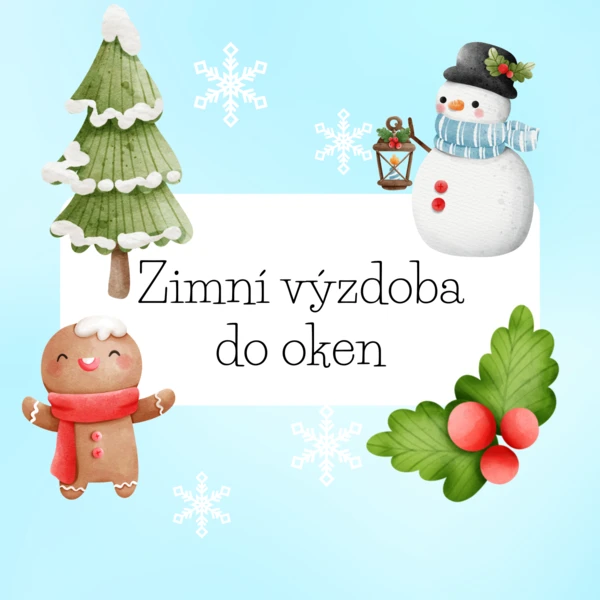 Zimní výzdoba do oken 1