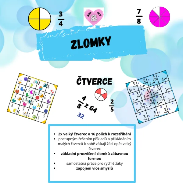 Zlomky - ČTVERCE 1