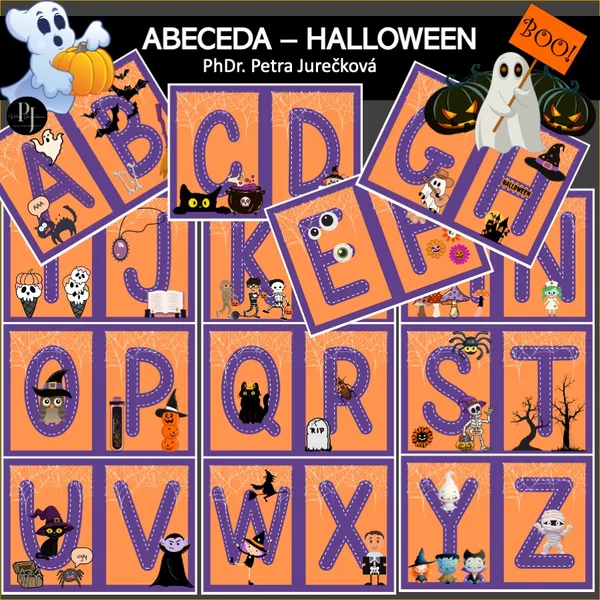 ABECEDA - HALLOWEEN - VÝZDOBA  UČEBNY 1