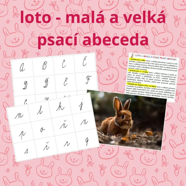 loto - malá a velká psací abeceda 1