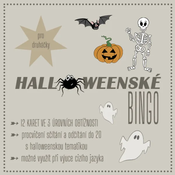 Bingo Halloween - druhá třída 1