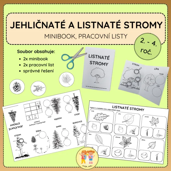 Jehličnaté a listnaté stromy - Minibook 1