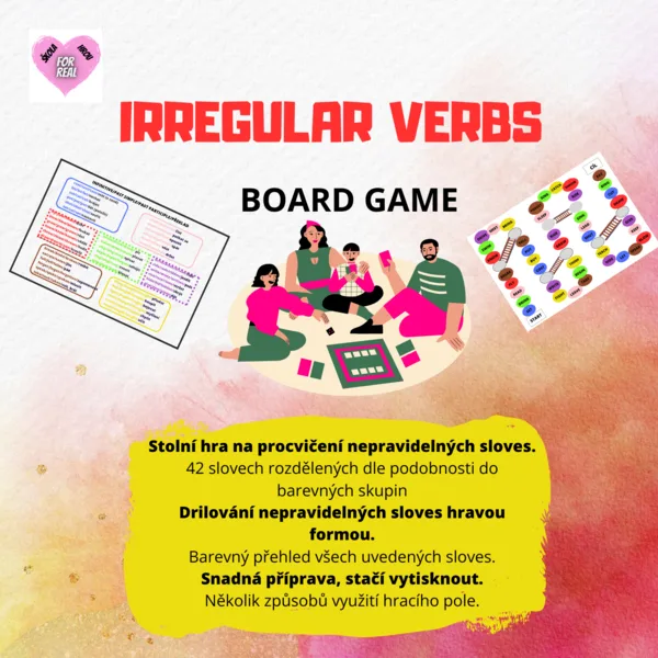 Irregular verbs - board game 1