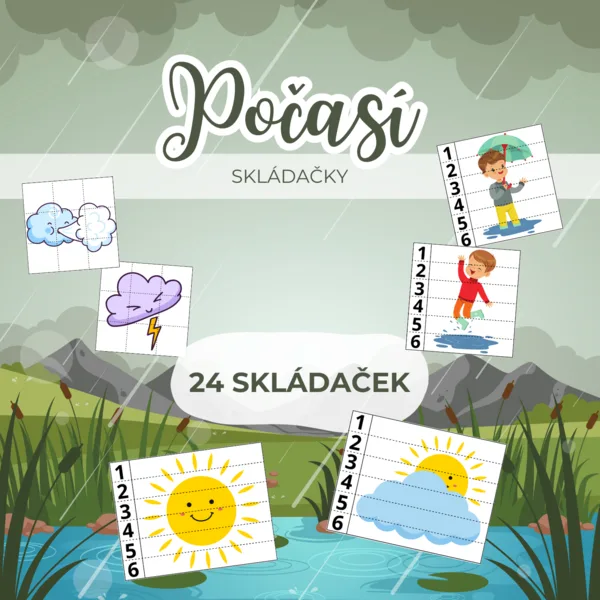 POČASÍ - skládačky 1