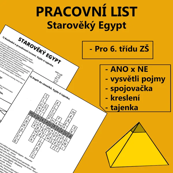 Pracovní list - Starověký Egypt 1