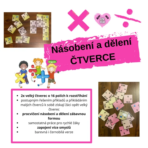 Násobení a dělení - ČTVERCE 1