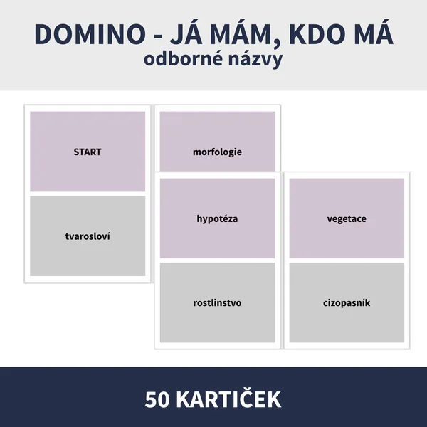 ODBORNÉ NÁZVY - DOMINO & JÁ MÁM, KDO MÁ 1