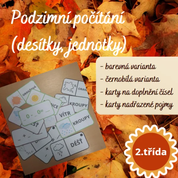 Podzimní počítání v jednotkové a desítkové soustavě 1