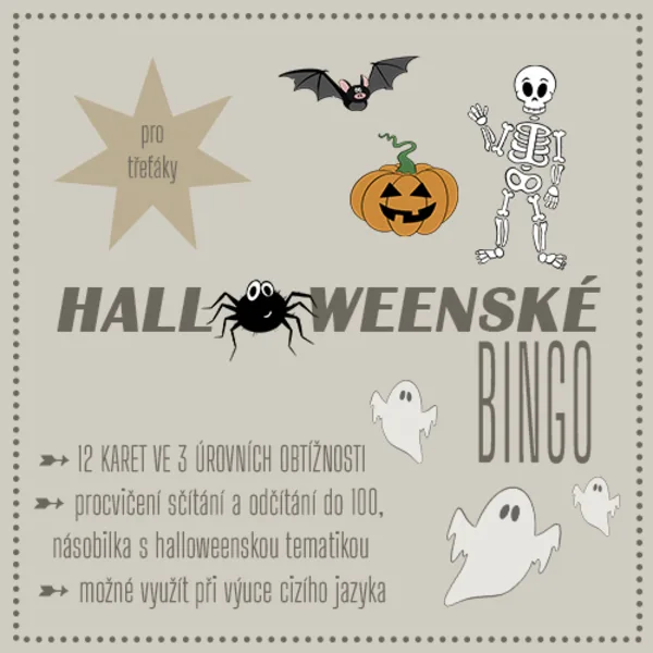 Bingo Halloween - třetí třída 1