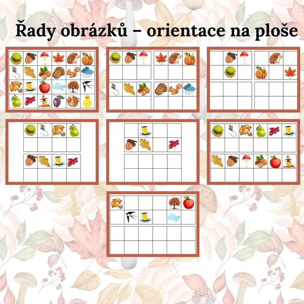 Řady obrázků - orientace na ploše 1