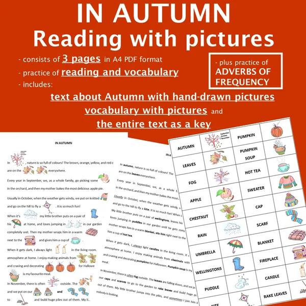 Čtení s obrázky – PODZIM / IN AUTUMN - Reading with pictures 1