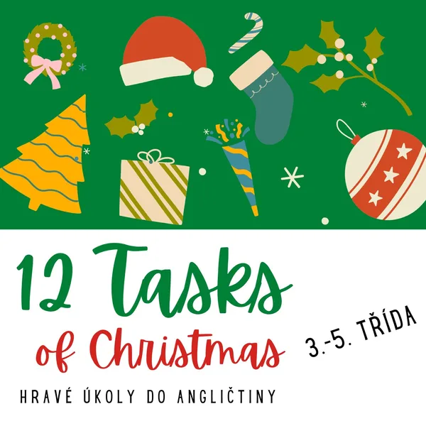 12 Tasks of Christmas - hravé úkoly do angličtiny 1