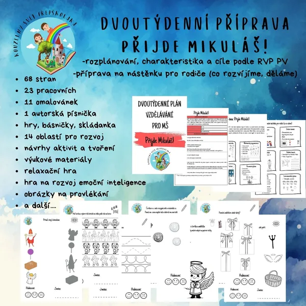 Čert, Mikuláš, anděl - Přijde Mikuláš! - dvoutýdenní příprava na vzdělávání  1