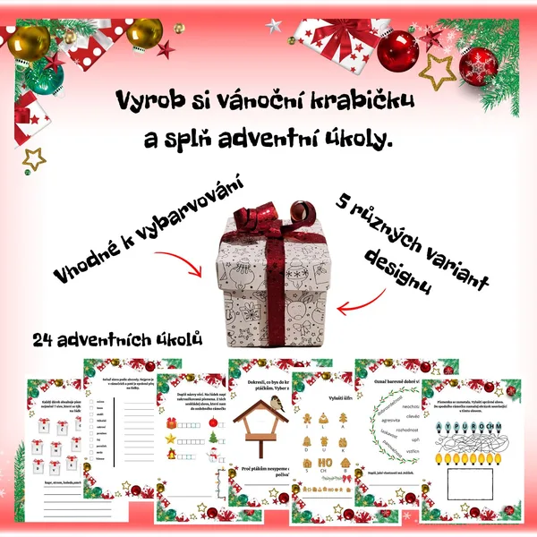 Vánoční krabičky a adventní úkoly 1