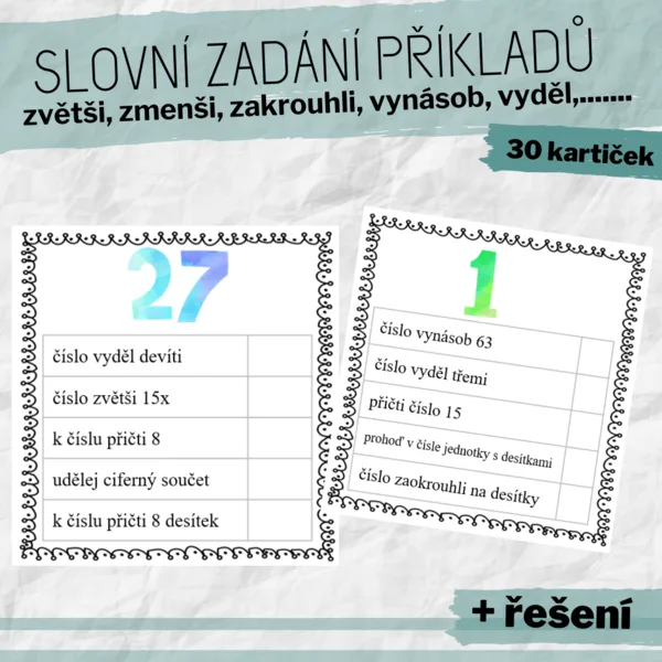 Příklady se slovním zadáním  1