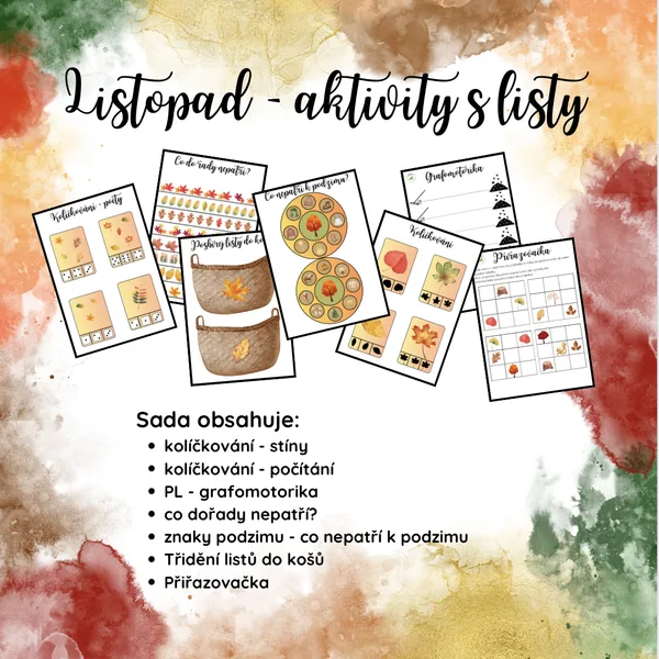 Listopad - aktivity s listy 1