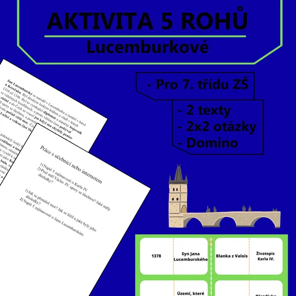Aktivita 5 rohů - Lucemburkové 1