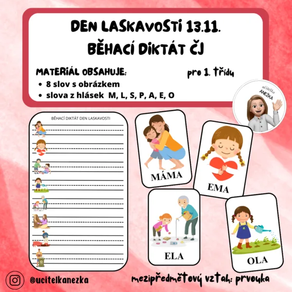BĚHACÍ DIKTÁT ČJ - DEN LASKAVOSTI 13.11. 1