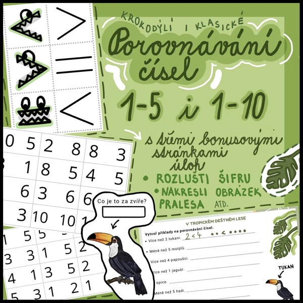 POROVNÁVÁNÍ ČÍSEL 1-5 i 1-10 1