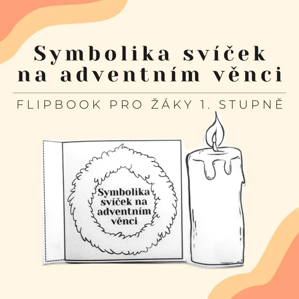Symbolika svíček na adventním věnci - FLIPBOOK 1