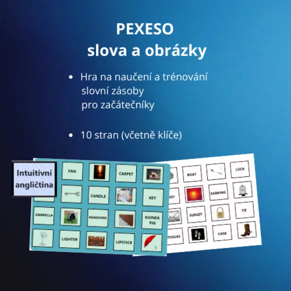 Spárujte slova a obrázky (PEXESO) 1
