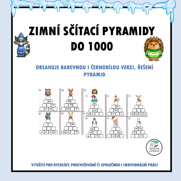 Zimní sčítací pyramidy do 1000 1