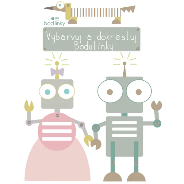 Vybarvuj a dokresluj roboty Bodulínky 1