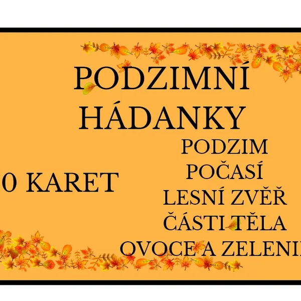 Podzimní hádanky 1