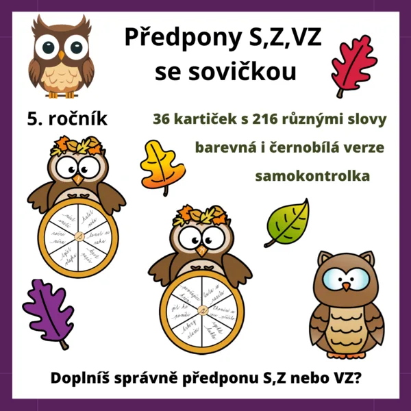 Předpony S,Z,VZ se sovičkou 1