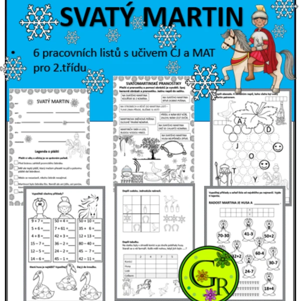 SVATÝ MARTIN - pracovní listy pro druháky 1