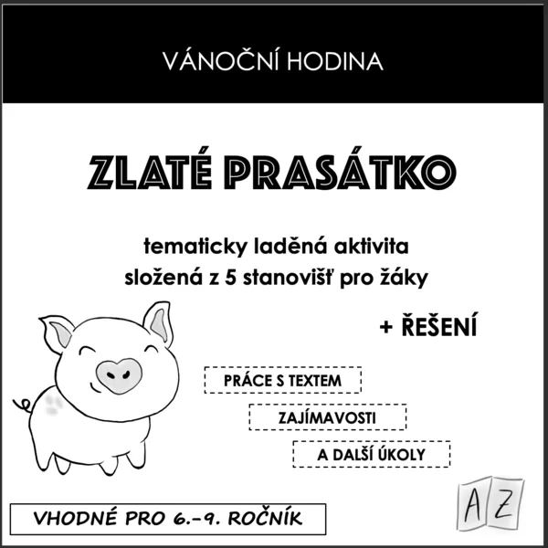 Vánoční hodina - ZLATÉ PRASÁTKO 1