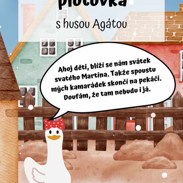 Svatomartinská plotovka s husou Agátou 1