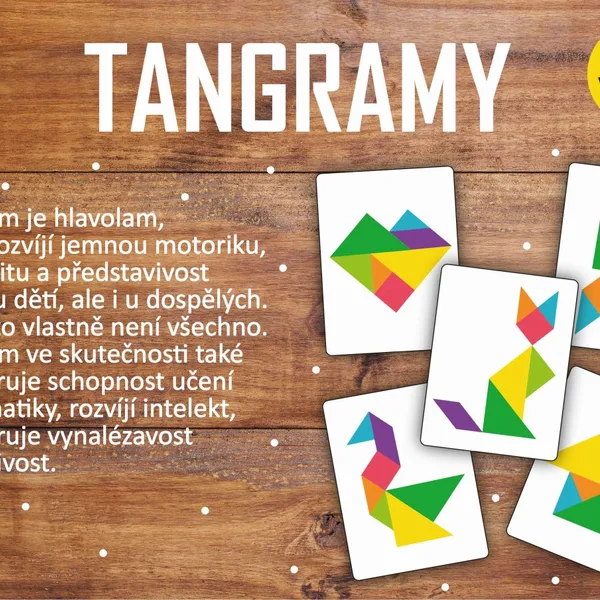 Tangramy barevné + 20 předloh 1