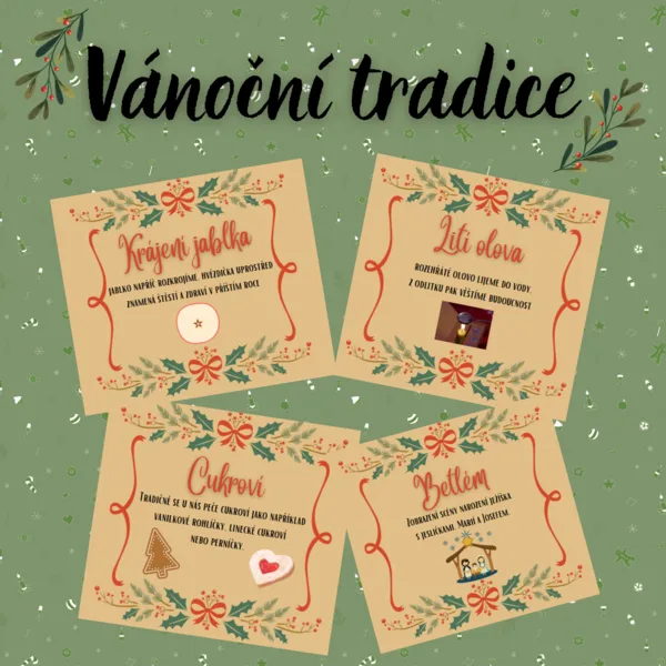 Vánoce - karty s tradicemi  1