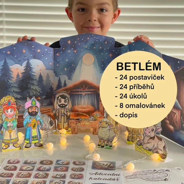 Betlém do adventního kalendáře 24 příběhů + 24 úkolů + 24 postaviček 1