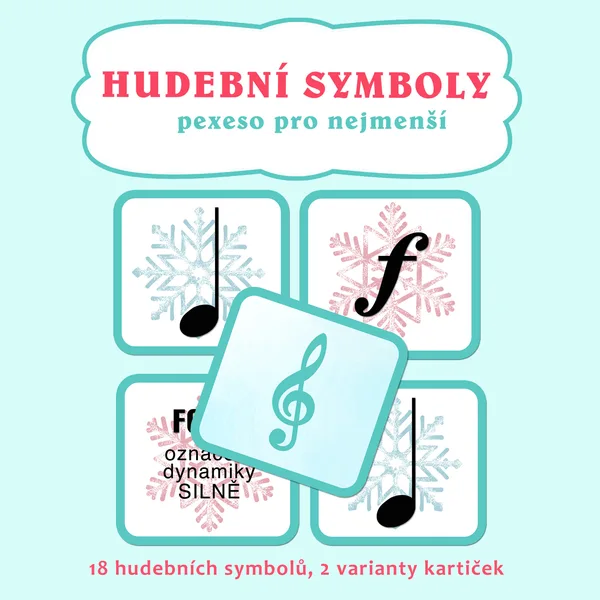 Hudební symboly - pexeso pro nejmenší 1