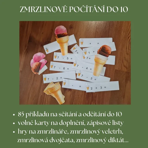 Zmrzlinové počítání do 10 1