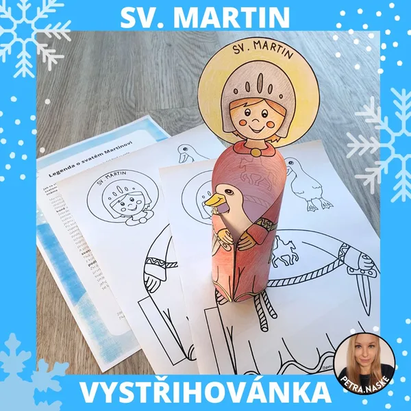 SV. MARTIN - Legenda a vystřihovánka 1