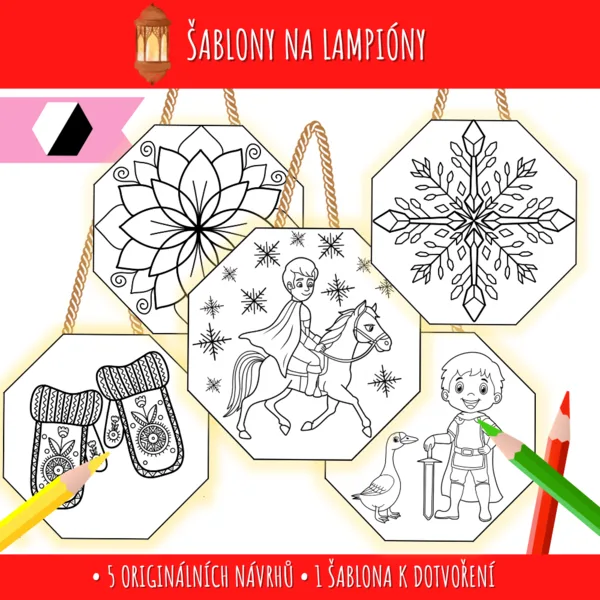 Šablony pro výrobu lampiónů 1