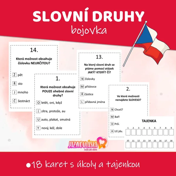 Slovní druhy bojovka 1