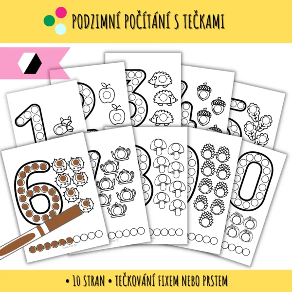 Tečkovací šablony - podzim 1