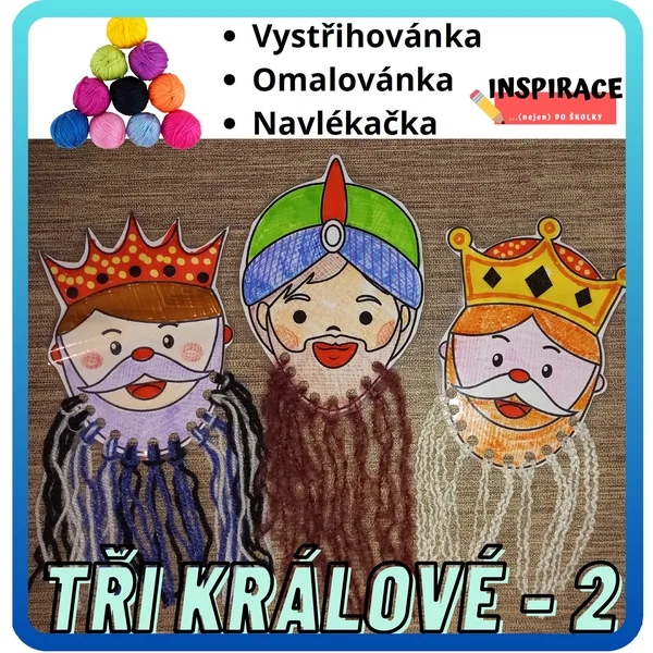 TŘI KRÁLOVÉ - navlékačky🧶 1