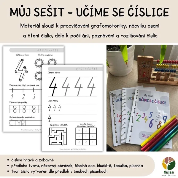 Můj sešit_učíme se číslice 1